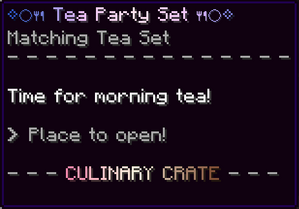 Tea party set lore.png