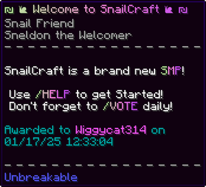 Kits Starter Text 01 Welcome to SnailCraft Alternate.png