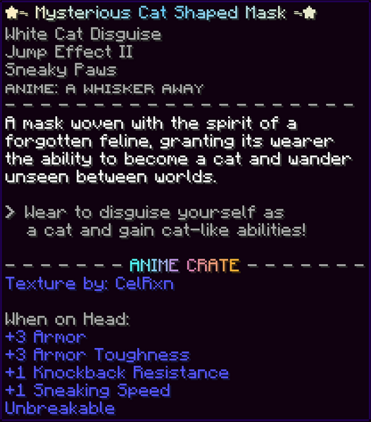 File:MysteriousCatShapedMaskDescription.png