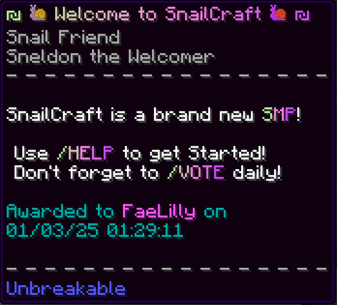 File:Welcome snail lore old.png