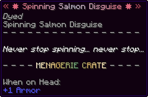 Spinning Salmon Disguise Lore.png